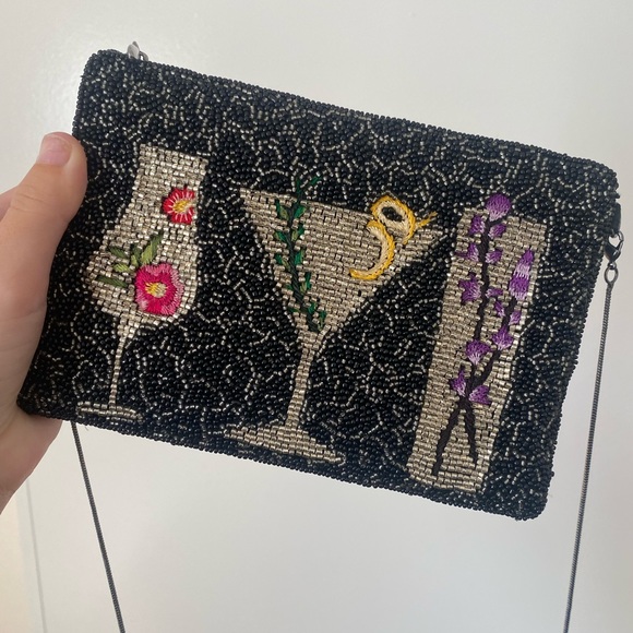 Mary Frances After Hours Beaded Cocktails Crossbody Bag - Picture 3 of 7